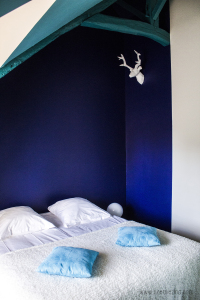La chambre bleue au premier étage La chambre bleue au premier étage