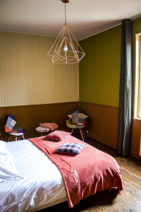 La chambre verte au rez-de-chaussée La chambre verte au rez-de-chaussée