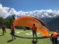 Décollage aire parapentes à Plaine Joux Décollage aire parapentes à Plaine Joux