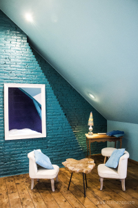 La chambre bleue au premier étage La chambre bleue au premier étage