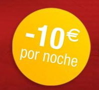 ¡10 € de descuento por noche en junio!