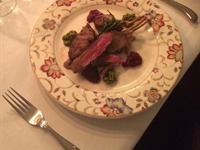 Menu A trio of Lamb
A rack of Lamb, Lamb fillet and Lambs Kidney served with mint and Pesto