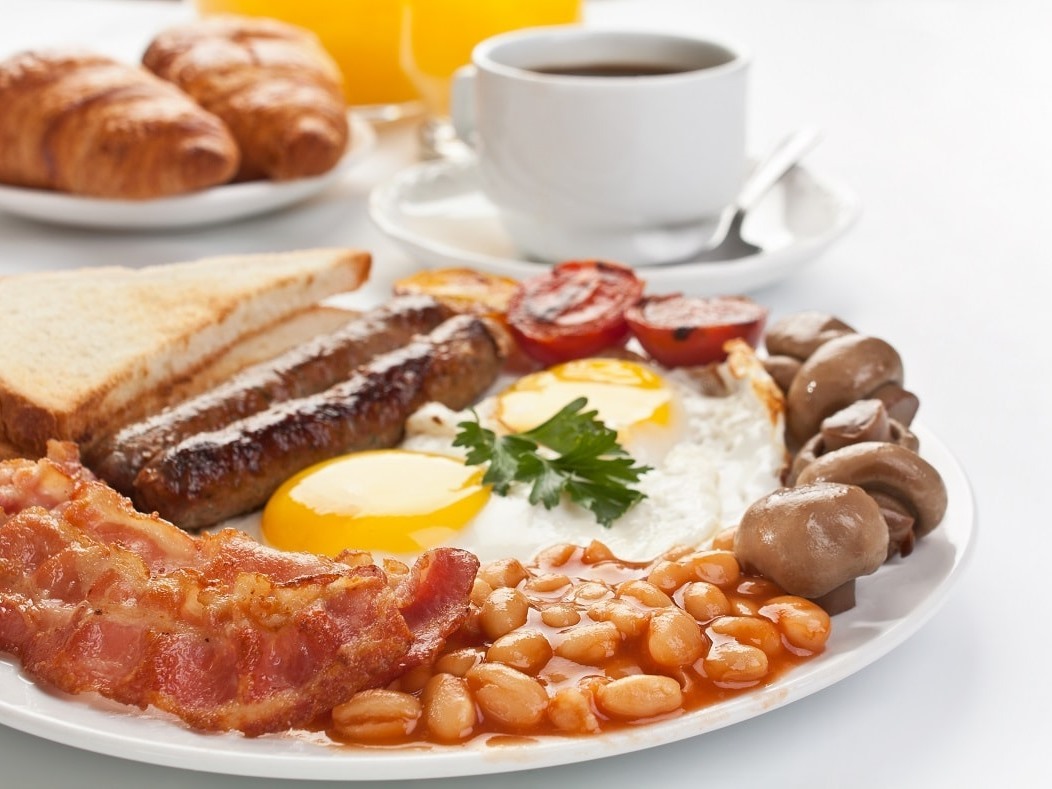 Typical cooked breakfast offering Typical cooked breakfast offering