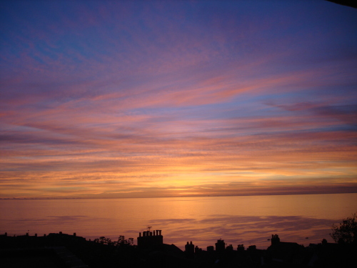 Sunset over Fortuneswell