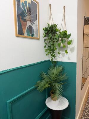 This photo represents the communal hallway of the house