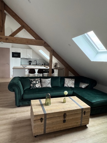 Pièce de vie spacieuse et lumineuse