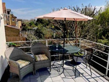 South facing Balcony in early Spring