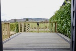 Decking area with countryside view