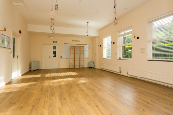 The studio space - empty for activities