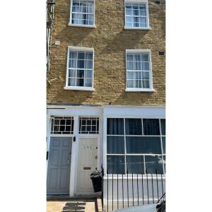 This photo represents the exterior front of the building. 