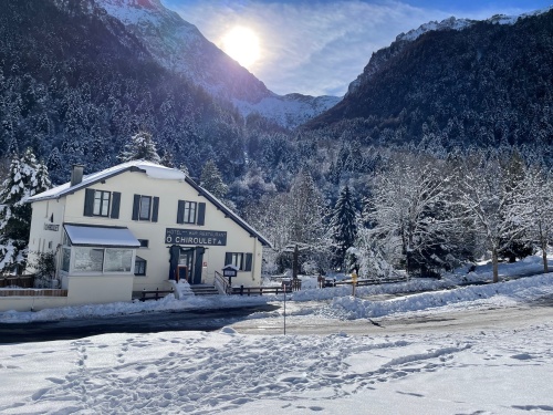 Hôtel Ô Chiroulet - Vue générale sous la neige