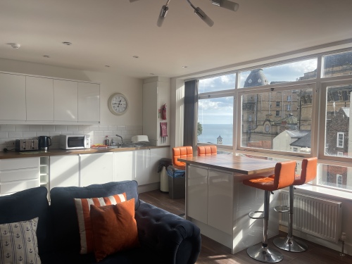 Apartment 2 - kitchen, living room and sea view