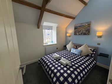 Double bed with smart TV