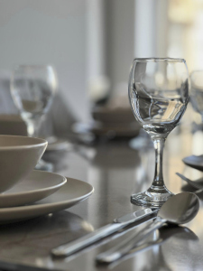 Functional dining area suitable for every occasion.