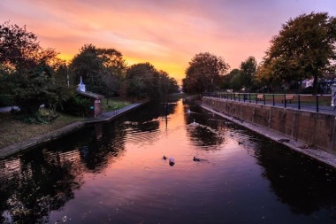 The Royal Military Canal, less than a 5 minute walk from Captains Quarters