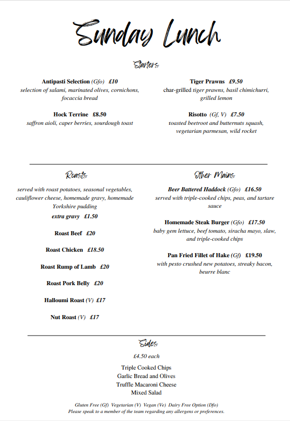 The Halford Bridge Inn, ShipstonOnStour Restaurant