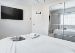 Bedroom1: Double bed + Smart TV