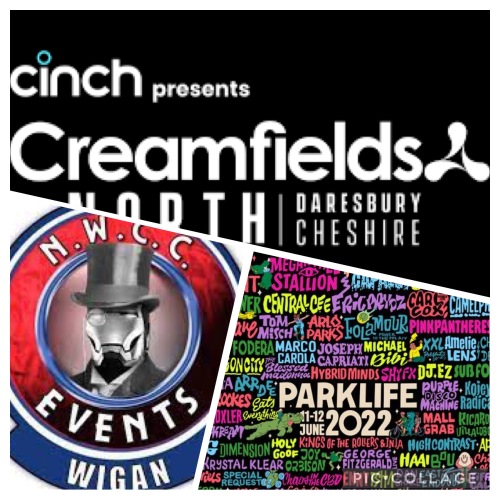 Creamfields, Comic Con North West, Parklife are all less than 25 mins drive away