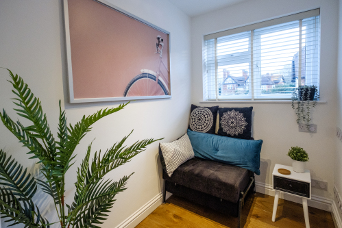 An additional cosy room for reading and relaxing away from the main living area.