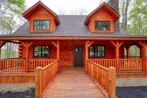 Front Ramp (Wheelchair-Accessible) and Front Porch, Jackson's Luxury Hideaway