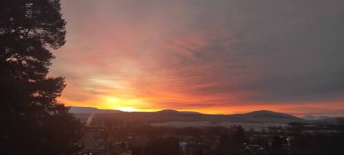 Sunset view from Ardvonie