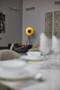 Thoughtfully arranged dining area ideal for breakfast, lunch, or dinner.