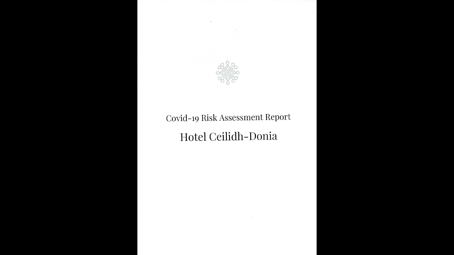Staying at the Hotel Ceilidh-Donia during Covid-19
