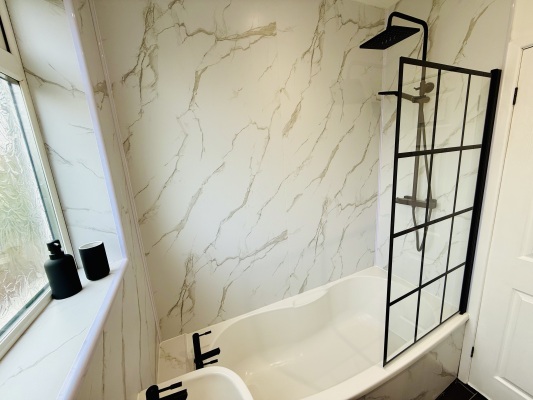 Family bathroom with shower