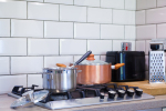 There is a range of pots, pans and cooking equipment so you'll be able to make yourself a proper meal