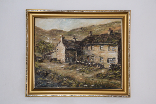Oil painting of the cottage