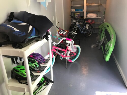 Bikes and helmets and Stand up paddle board life jackets included in your nightly stay