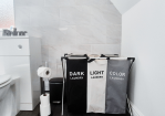 Bathroom: Laundry basket