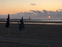 Coucher de soleil sur les planches