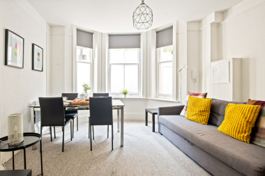 Good size table for four people 