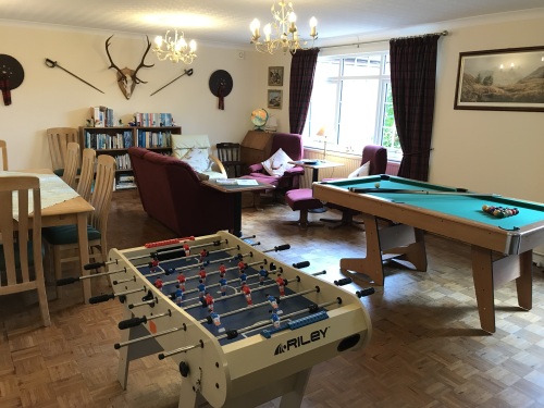 Guests can play pool, snooker or table football in the Leisure Room