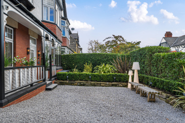 A beautifully styled front seating area offering a welcoming space
