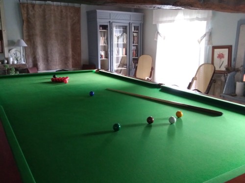 The snooker room.