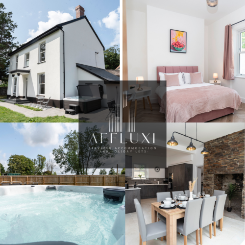 Your Affluxi Escape - Hot tub, stylish dining, hotel-quality beds, private sauna and a beautiful modern home