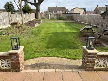 Large spacious garden, which is fully enclosed.  Patio and garden furniture - perfect for sunny days in the garden!