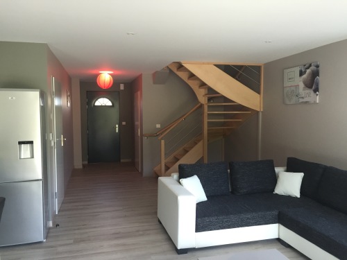 escalier donnant accès aux pièces de nuit situées à l'étage