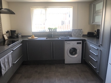 Modern kitchen with good appliances and utencils