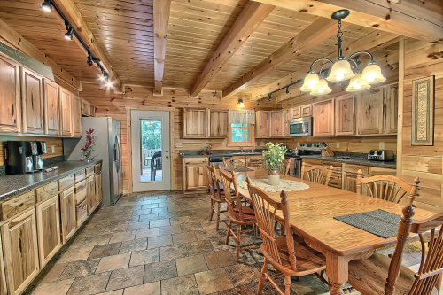 Closeup of Dining Room & Kitchen
