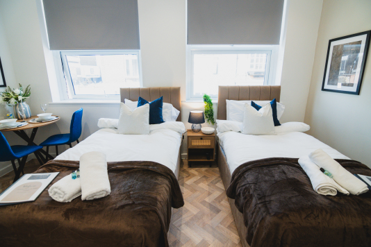 Two single beds