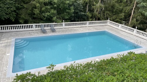 Piscine vue de haut