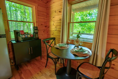 Dinette seating with coffee bar 