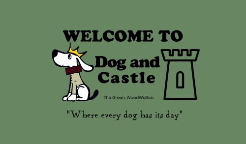 Dog and castle - Welcome