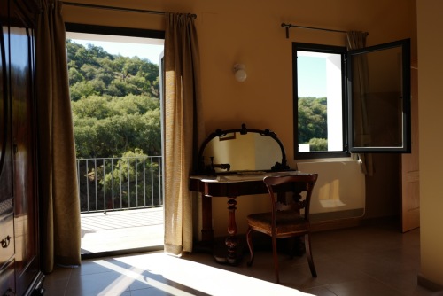 Bedroom 1 with terrace view