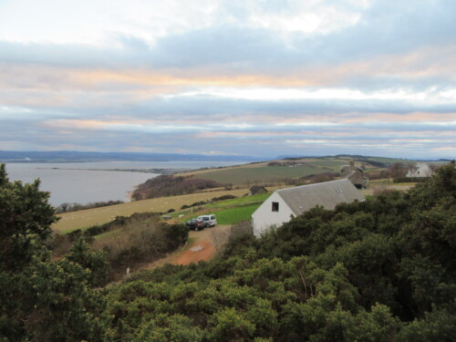 Osprey, Longhouse Cottages - view of cottages and Chanonry