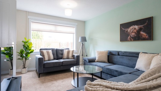 Lounge at Caledonia Luxe Stays Short Lets & Serviced Accommodation			