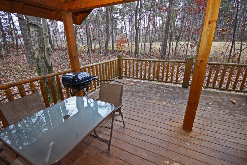 Outdoor Dining Table, Back Deck, Whispering Pines 